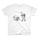 モルTの鳥獣　ウサギとカエルでゴルフ Regular Fit T-Shirt