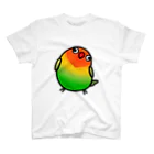 Cody the LovebirdのChubby Bird ルリゴシボタンインコ スタンダードTシャツ