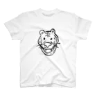 CONTE. suzuri店のT03-Tiger-BL Regular Fit T-Shirt