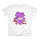 KIKITEKI_LABORATORYのNEZI KUMA PURPLE スタンダードTシャツ