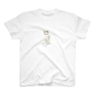 torinomiのねこインコ(線白) スタンダードTシャツ