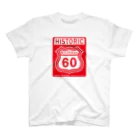 モルTのルート６６風　還暦アニバーサリー赤　2008モデルリメイク　2018 スタンダードTシャツ