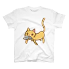 NOMAD-LAB The shopのお魚くわえた猫ちゃんのお買い物？？ Regular Fit T-Shirt