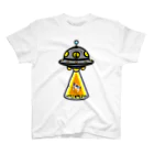 CɐkeccooのUFO★キャトルミューティレーション-宇宙人乗車中 スタンダードTシャツ