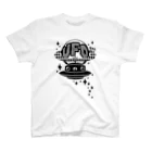 Cɐkeccooの宇宙にきらめく宇宙人★未確認飛行物体★UFO★‐ブラック Regular Fit T-Shirt