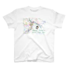 ニゼックと舞香のお店の首都圏鉄道マップB スタンダードTシャツ