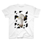 MISA’s Dairy Farmのまるちゃん(社名入りWBホルスタイン牛柄ver.) スタンダードTシャツ