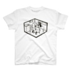 ムクデザインのペンギンチ ブラック Regular Fit T-Shirt