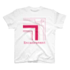 クロネコチャコとフランス額装のショップのEncadrementRose Regular Fit T-Shirt