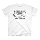 猫と釣り人のシイラ_8K Regular Fit T-Shirt