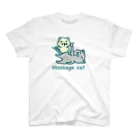 Rabbithumanaspetsの#マッサージ猫 スタンダードTシャツ