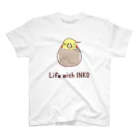 ろる→MEMORYのインコまんじゅう（オカメインコ　シナモン） スタンダードTシャツ