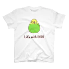 ろる→MEMORYのインコまんじゅう（セキセイインコ　グリーン） Regular Fit T-Shirt