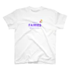 鳥取チアリーディングチーム　フェアリーズのフェアリーズ　ロゴ白紫 スタンダードTシャツ