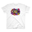 うめぼしととまととごはん。のにゃんこ花畑。 Regular Fit T-Shirt