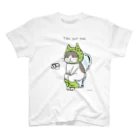 ほっかむねこ屋（アトリエほっかむ）のトイレねこ　緑色 Regular Fit T-Shirt