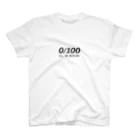 T-maniaのAll or Nothing  ０/100 Regular Fit T-Shirt