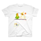 LittleLoroのCotolyrica ルチノーオカメインコとラブバード コザクラインコ Regular Fit T-Shirt