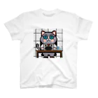 AI_ARTの働くオヤジ猫 スタンダードTシャツ