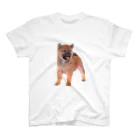 【CPPAS】Custom Pet Portrait Art Studioの可愛すぎる柴犬の子犬 Regular Fit T-Shirt