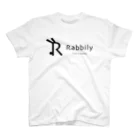 mukomaruのRabbily　Rogo+２ スタンダードTシャツ