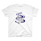 紫胡蝶のネコザメ　 Bk×Bl スタンダードTシャツ