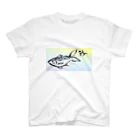 ペペロンチーノ鯵島の筆絵【鯵】 Regular Fit T-Shirt