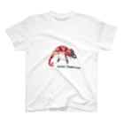 Happiness Reptiles 【ハピレプ】のシルクスクリーン 【エボシカメレオン】レッド Regular Fit T-Shirt