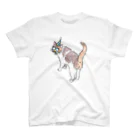 northfieldの宴を楽しむ猫(浮かれ鼻メガネ) スタンダードTシャツ