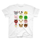 フォーヴァの干支丸-十二支-animal up-アニマルアップ- スタンダードTシャツ