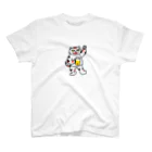 ナウい6Tショップの【前田デザイン室 ニャン-T プロジェクト】じゃみぃ飲んでるで〜！ スタンダードTシャツ