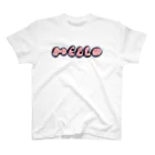 TOMOS martのHELLO pink stain Regular Fit T-Shirt