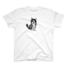 hare-yaの黒猫ニャー スタンダードTシャツ