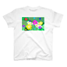 うにぽっぷこーんの観葉植物とお花 スタンダードTシャツ