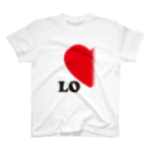 モルTの【suzuri店限定】ドットが♥　ラブラブ　LO　ペアルック スタンダードTシャツ