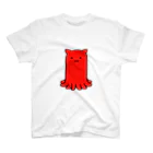 ZZZのたこねこさん（あか） スタンダードTシャツ