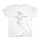 アトリエ・シシのLOVE MOFU2 +piping　モフモフをギュッとね スタンダードTシャツ