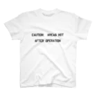 Y.T.S.D.F.Design　自衛隊関連デザインのCAUTION　AREAS HOT スタンダードTシャツ