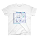 CHICHIZŌのSusanoo's item (青×水) スタンダードTシャツ