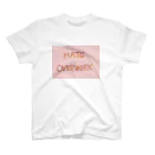 マナティのHate Overwork  スタンダードTシャツ