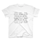 うさこのニャー9変化 スタンダードTシャツ