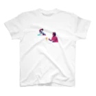 fly bowのミケランジェロを描く女 Regular Fit T-Shirt