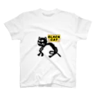 SEVEN-5-Ｇの BLACK  CAT Regular Fit T-Shirt