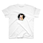 動物愛好家 | Animal Loverの突き出てくるハムちゃん スタンダードTシャツ