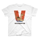 tawtawのAlphabet Animals - VELOCIRAPTOR Regular Fit T-Shirt