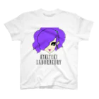 KIKITEKI_LABORATORYのPONITE GAL 紫 × 黄緑 スタンダードTシャツ