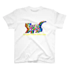 HTNSCMRSAS（shiroen）の光学迷彩ねこちゃん Regular Fit T-Shirt