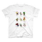 ねこぜや のROBOBO 鳥図 Regular Fit T-Shirt