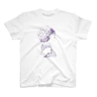 ホリプーイラストショップのflower girl スタンダードTシャツ