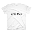 учк¡✼*のchill out(黒文字ver.) スタンダードTシャツ